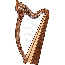 Uzman-Versand Celtic Harp 27 Strings with Half-tone Levers